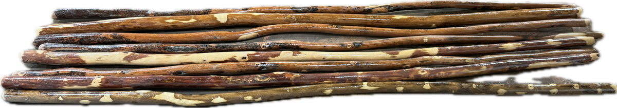 Handmade Ozark Hardwood Hiking Stick – Wooden Walking Stick (36"–72") – Heavy-Duty Trekking Staff for Hiking, Backpacking & Trail Support – Made in USA