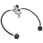 Flame King 2-Stage Auto Changeover LP Propane Gas Regulator with Two 18-inch Pigtails for RVs, Vans, Trailers