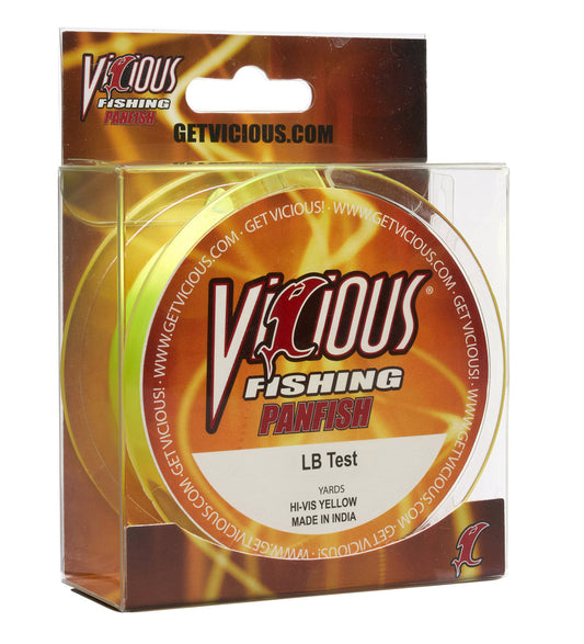Vicious Panfish Hi-Vis Yellow Mono - 2 Lb Test