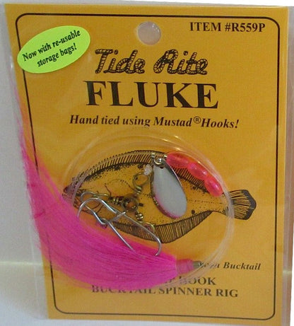Tide Rite R559 Wide Gap Hook Bucktail Spinner Fluke Rig
