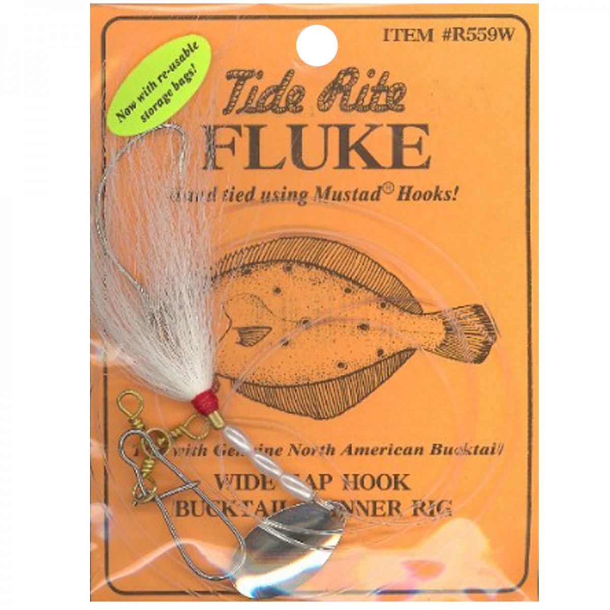 Tide Rite R559 Wide Gap Hook Bucktail Spinner Fluke Rig