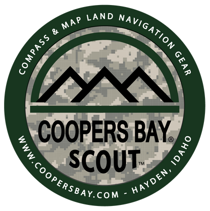 Scout™ Lensatic Compass - Traditional Phosphorescent Military Style - Black
