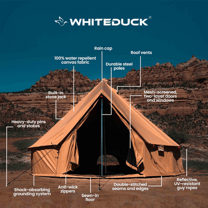 USED - 20' Regatta Bell Tent - Desert Red