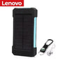 Lenovo Large‑Capacity 500000mAh Solar Power Bank Outdoor High‑Speed Charging Portable Charger for iPhone Samsung Huawei