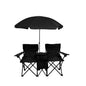 Factory direct sales outdoor leisure beach chair sunshade ice pack double  portable camping chair folding  wholesale