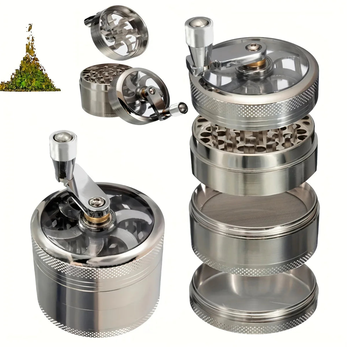 Manual Spice and Nut Grinder – Hand Crank Kitchen Mill