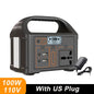 100W Portable Power Station 24000mAh LiFePO4 Charging Station Solar Generator 220V/110V Energy Storage Power Supply for Camping