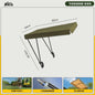PYH outdoor folding chair with umbrella high back moon chair with ceiling portable fishing camping beach chair