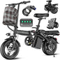 Electric Bike for Adults and Teens, 520W-1200W Motor, 20-28MPH, 32 Miles Range, 48V 10Ah Battery, 3-Level Pedal, Customized