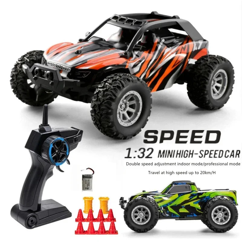 1:32 Scale 2.4G RC Car 20km/h High-Speed Off-Road 4WD Remote Control Toy for Kids Boys Gift