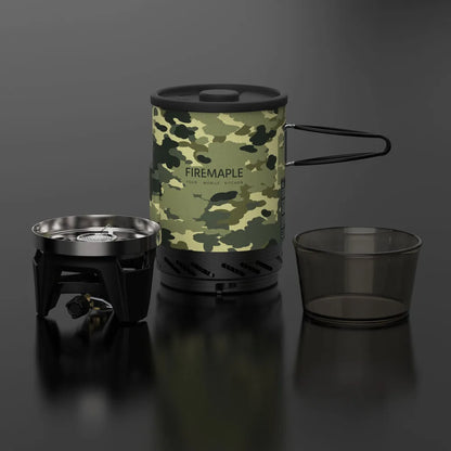 Fire Maple Star X1 Cooking System Camouflage Camping Gas Stoves Outdoor Hiking With Heat Exchanger Pot Bowl Portable Burners