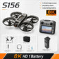 RC Drone 12.5cm Large Screen Remote Control Optical Flow Positioning Stable Hover Wind Resistant 360° Surround Protection Brushless Power Drone