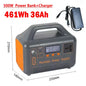 500W 220V Portable Power Station 500Wh 461Wh Solar Generator Emergency Power Bank Power Supply for Home Outdoor Camping Stall