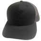 "Vic" Outline Black & Charcoal Adjustable Hat