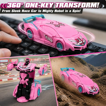 Unicorn RC Car for Girls 2.4GHz Remote Control Stunt Car with LED Lights 360° Rotation Racing Toy Kids Birthday Christmas Gift