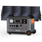 OSCAL PowerMax 3600SE Portable Power Station With 200W Solar Panel, 3600Wh LiFePO4 Battery, Solar Generator optional 200W Solar Panel, 3600W (Surge 7200W) Fast charging Home Backup Battery, Power Supply for Camping, RV