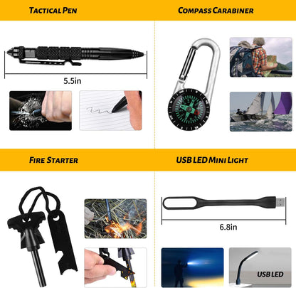 VOTAGOO® Emergency Survival Gear Kits 60 in 1