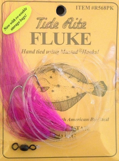 Tide Rite R568 Hi-Lo Wide Gap Hook W/ Bucktail Fluke Rig