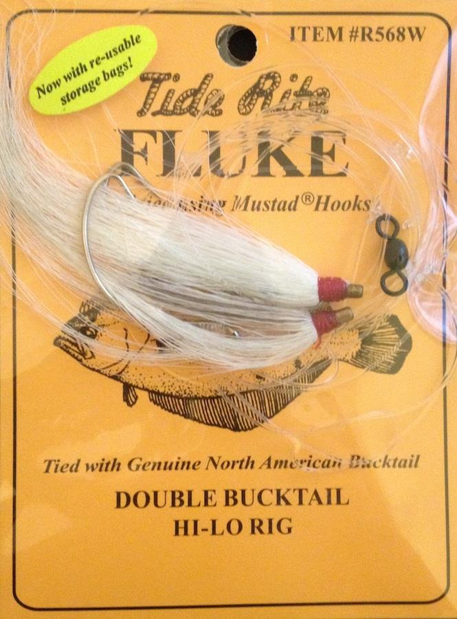 Tide Rite R568 Hi-Lo Wide Gap Hook W/ Bucktail Fluke Rig
