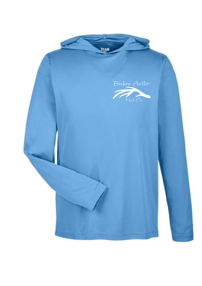 Broken Antler Hat Co.- Blue Crab Performance Hooded Fishing Shirt