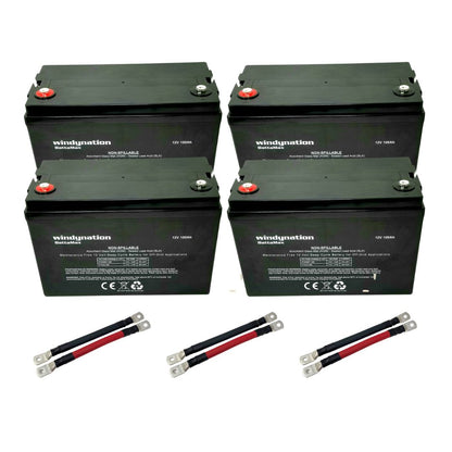 100 Amp-Hour 100ah 12V 12 Volt AGM Deep Cycle Sealed Lead Acid Battery