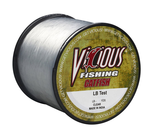 Vicious Catfish Clear Mono - 14 Lb Test
