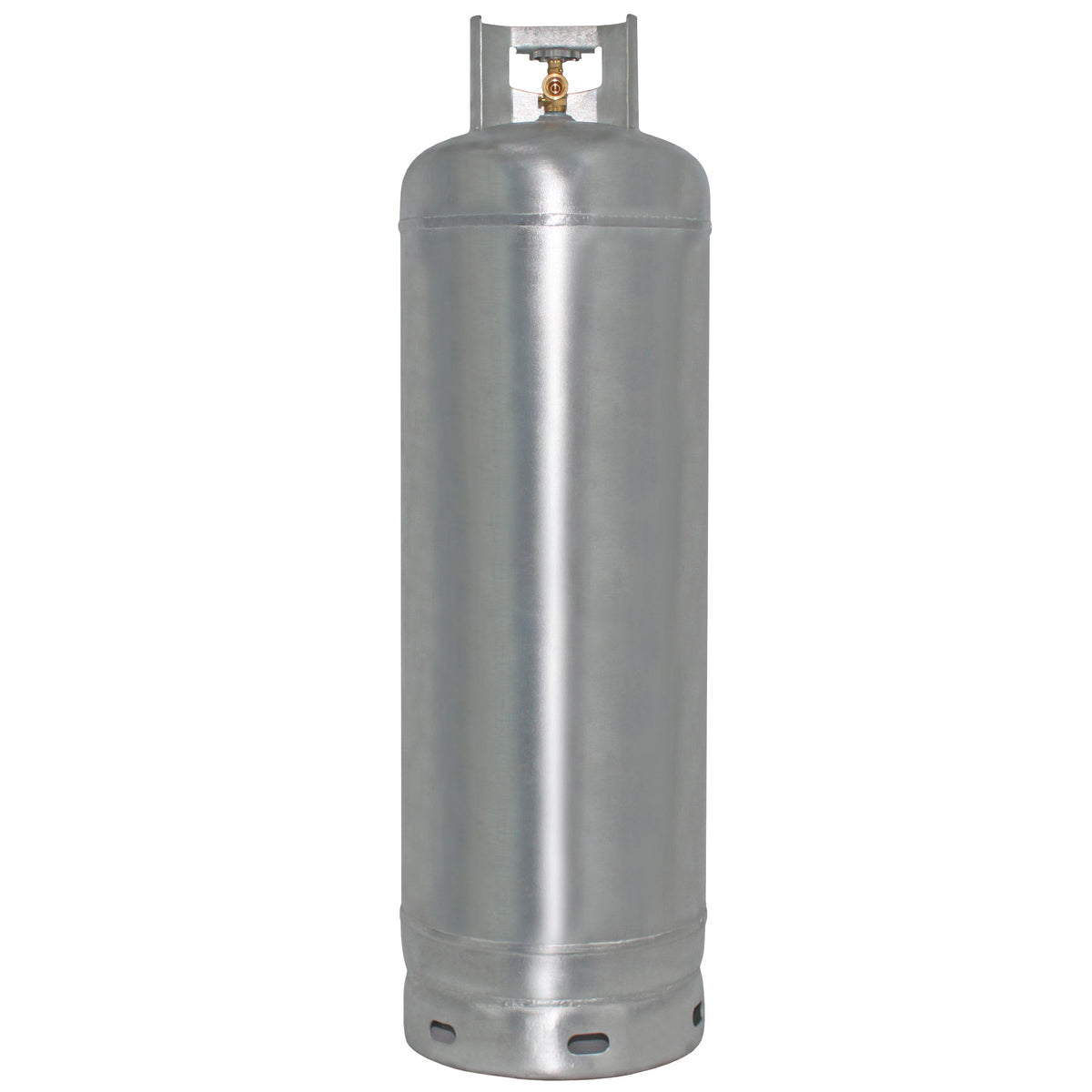 Flame King 100lb Empty Galvanized Propane Tank LP Cylinder with POL Valve