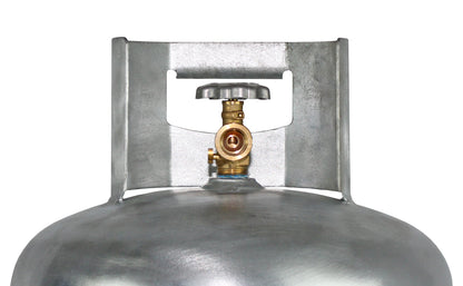 Flame King 100lb Empty Galvanized Propane Tank LP Cylinder with POL Valve