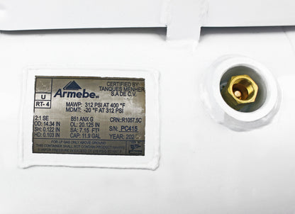 Flame King 11.9 Gal ASME RV Trailer Propane Cylinder Tank