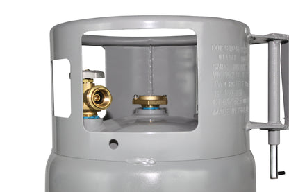 Flame King 40lb Horizontal & Vertical Empty Propane Cylinder with OPD & Wheels