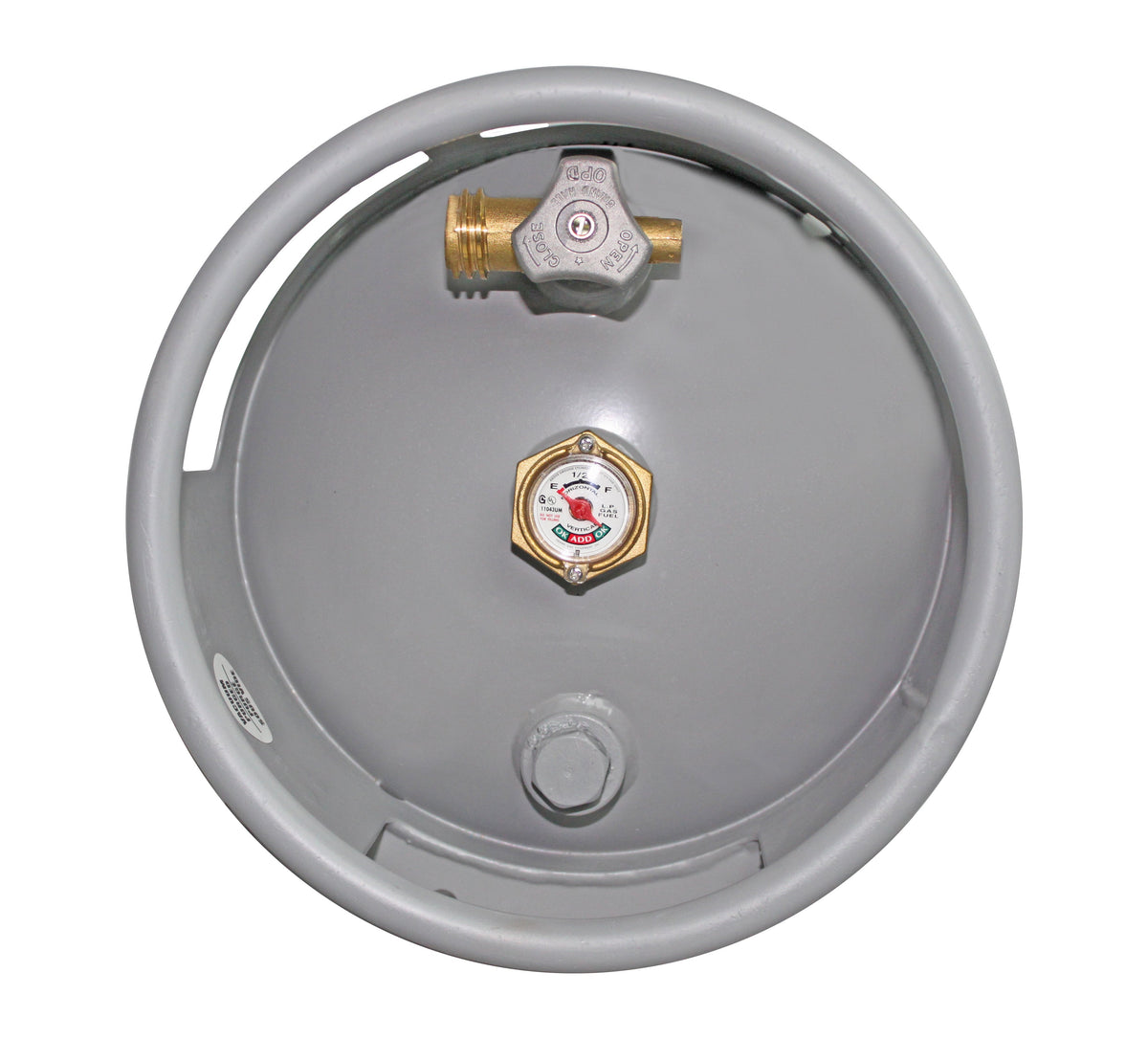 Flame King 40lb Horizontal & Vertical Empty Propane Cylinder with OPD & Wheels
