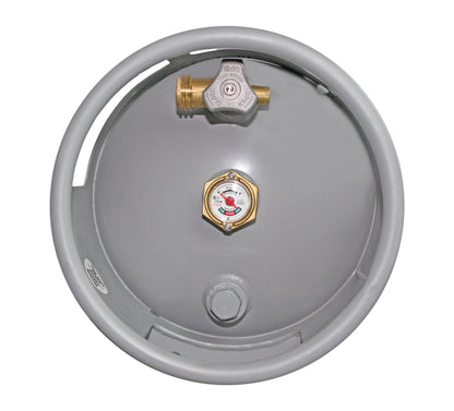 Flame King 40lb Horizontal & Vertical Empty Propane Cylinder with OPD & Wheels