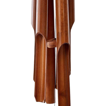 Bamboo Wind Chime Handmade Indoor Outdoor Wall Hanging Wind Chimes Decorations Garden Hanging Decorations Remembrance Condolence Sympathy Gift Wind Chime