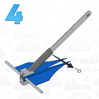 Fluke Anchor - Retractable Shaft (5lbs)