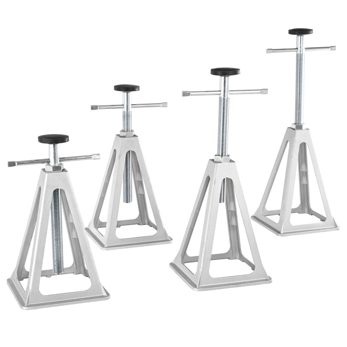 RV Stabilizer Jacks, 4 Pack Aluminum RV Leveling Jacks, RV Stack Jacks for RV Travel Trailer Camper, Single Screw Jack Support up to 6000 Lbs, Adjustable from 11 inch to 17 inch