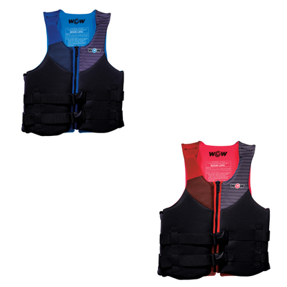 WOW Watersports Feel Good Dual Sized Evoprene PFD Personal Floatation Device for Adults