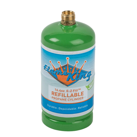 Flame King Refillable 1 lb Propane Cylinder, DOT-Certified LP Tank