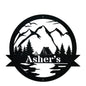 Outdoor Tent Sign - Personalized Metal Gift | Rustic Camping Trip Reminder