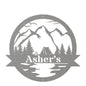 Outdoor Tent Sign - Personalized Metal Gift | Rustic Camping Trip Reminder