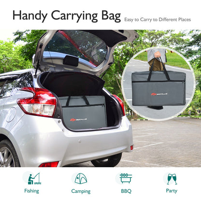 Folding Camping Table with Storage Organizer